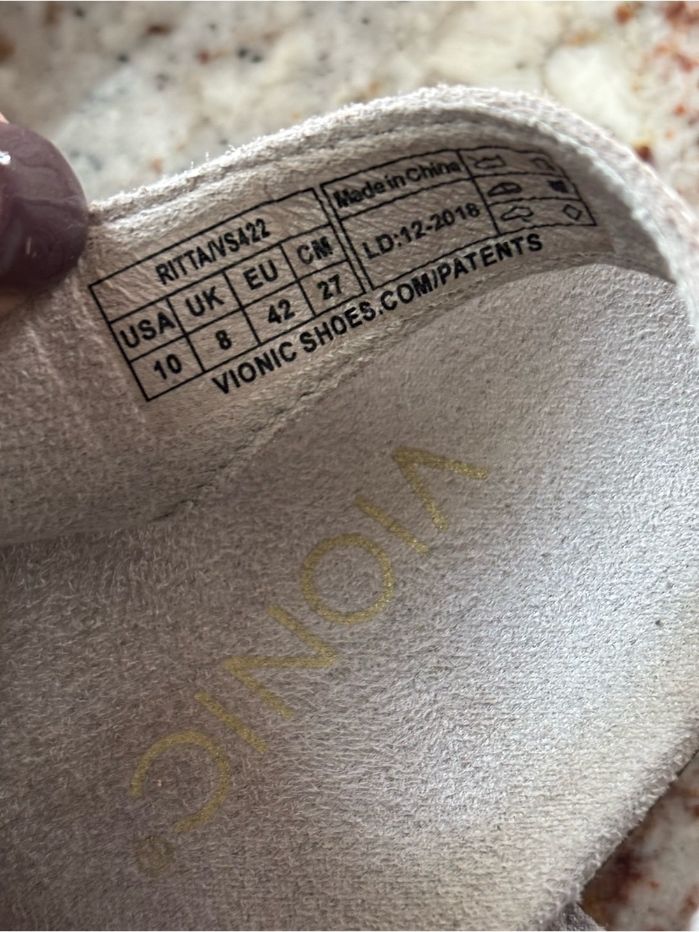 Vionic Strappy Comfort Sandals - Taupe - Picture 6 of 6